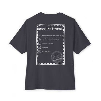 Know Thy Symbols - Unisex Oversized Boxy Tee