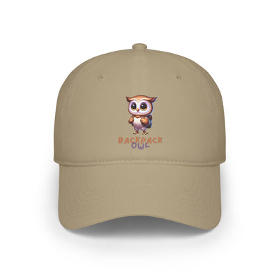 Casquette de baseball à profil bas en forme de hibou, sac à dos simple original