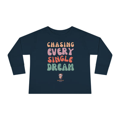 Persiguiendo cada sueño - Camiseta de manga larga para niños pequeños