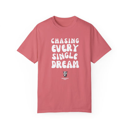 Chasing Every Single Dream - Unisex Garment-Dyed T-shirt - Monochrome Edition