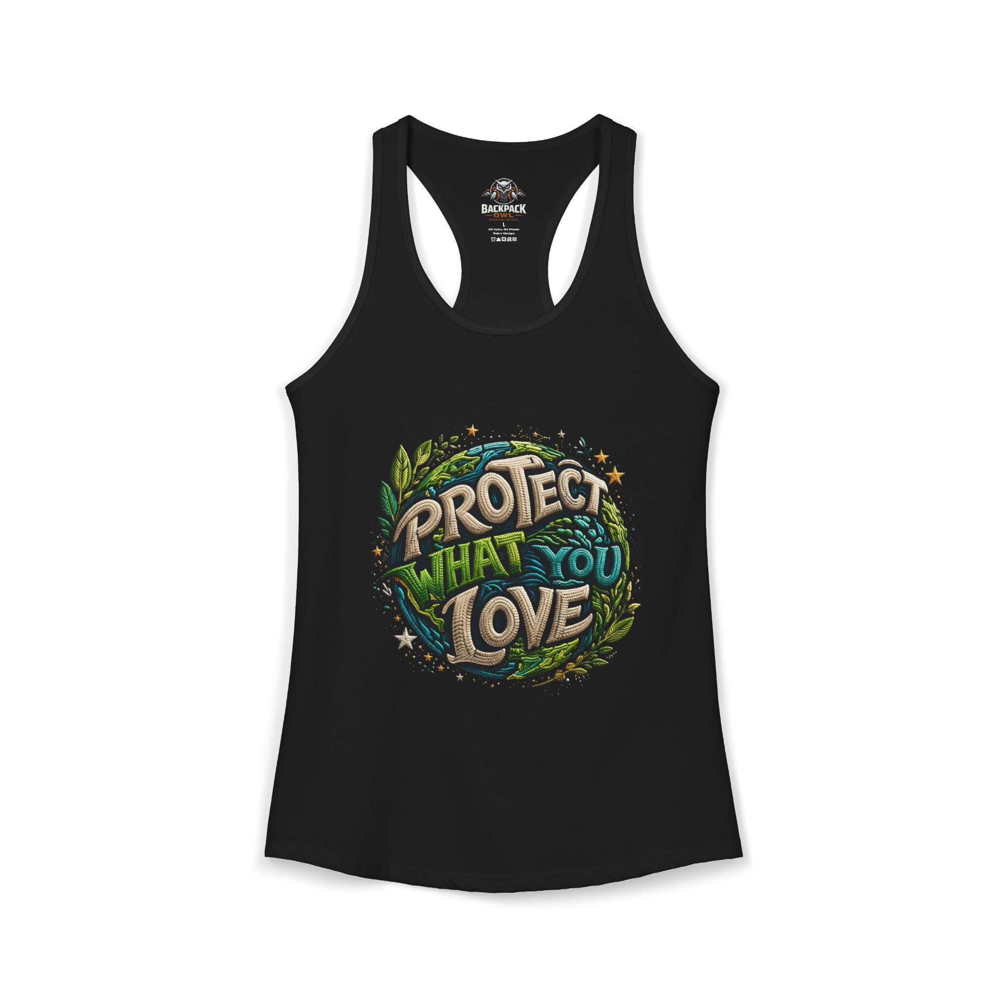Protect What You Love Graphic Racerback Tank – Series MMXXVI/IV