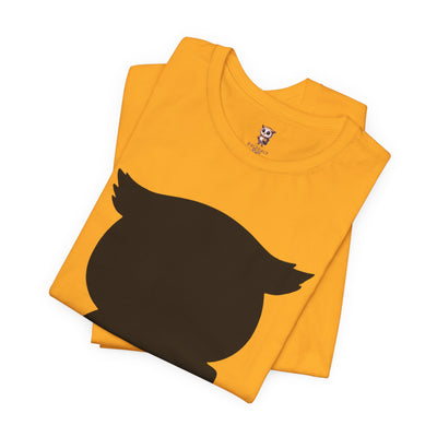 Silueta Búho - Camiseta de manga corta Unisex Jersey