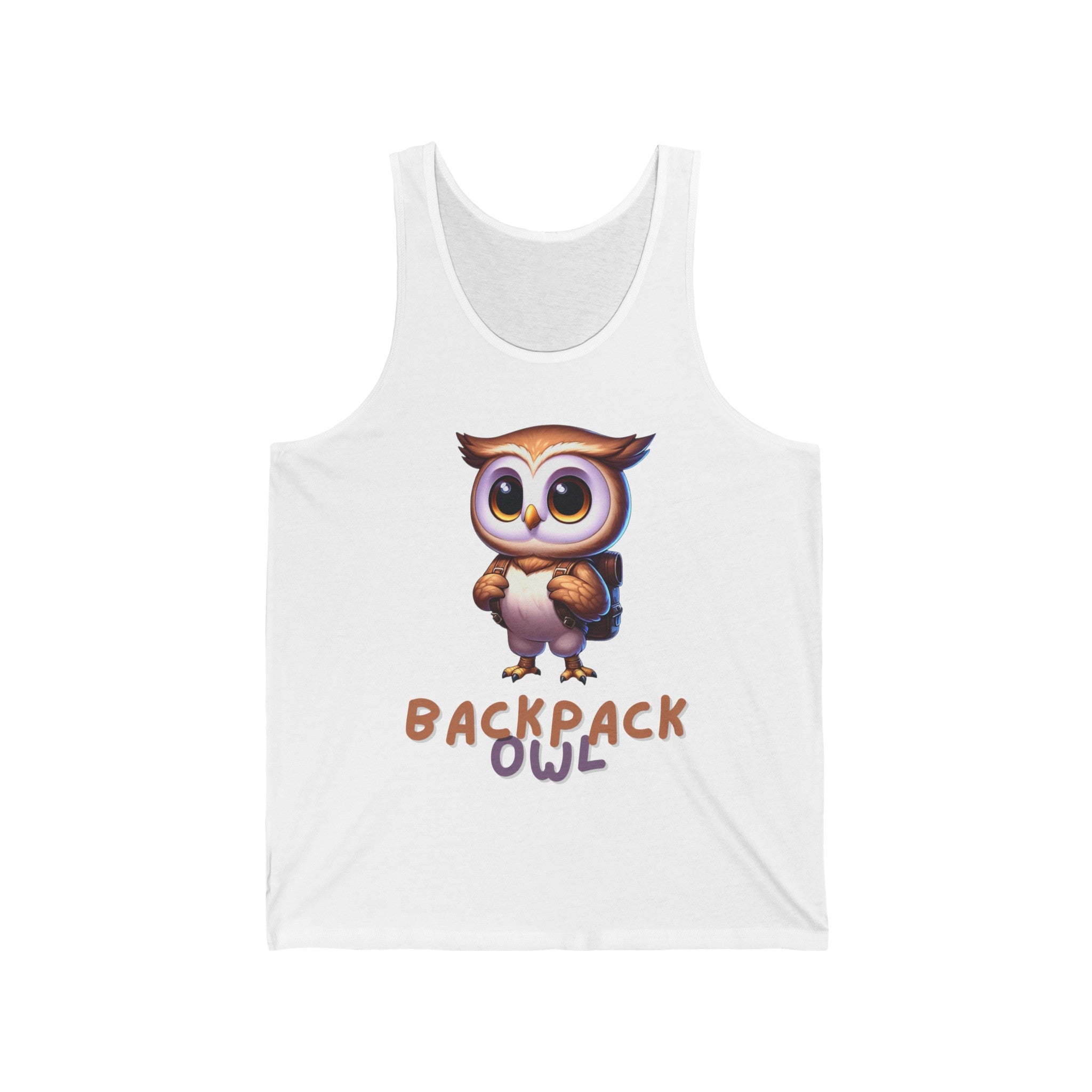 Original Simple Backpack Owl - Unisex Jersey Tank
