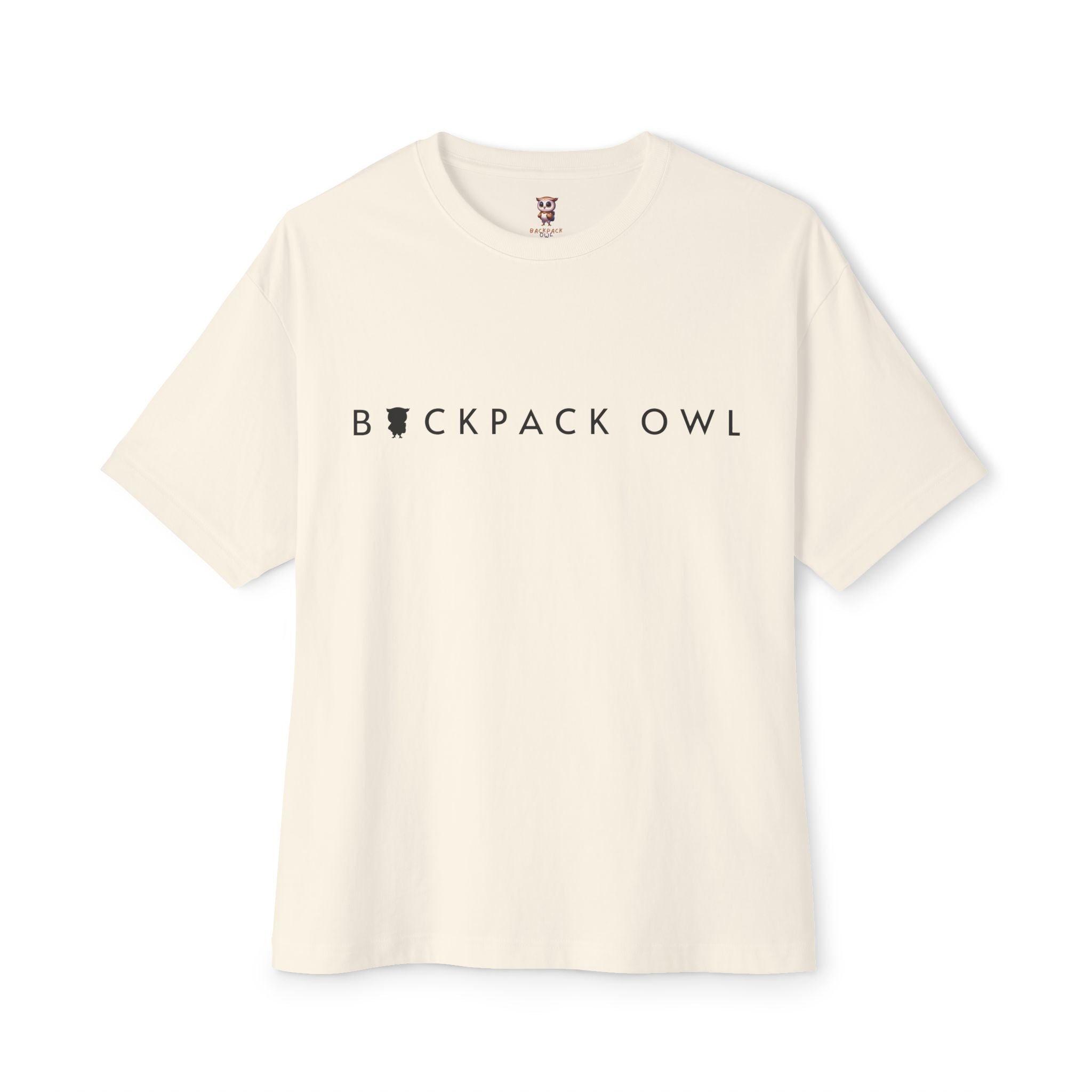 Backpack Owl Signature Unisex Oversized Boxy Tee