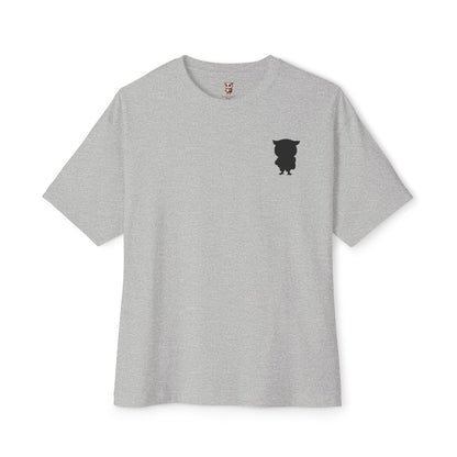 Silhouette Owl - Chest Variant - Unisex Oversized Boxy Tee