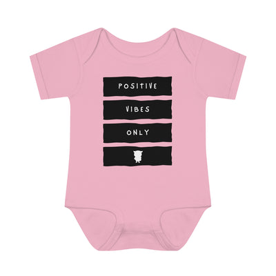 Positive Vibes Only - Body de canalé para bebés y bebés