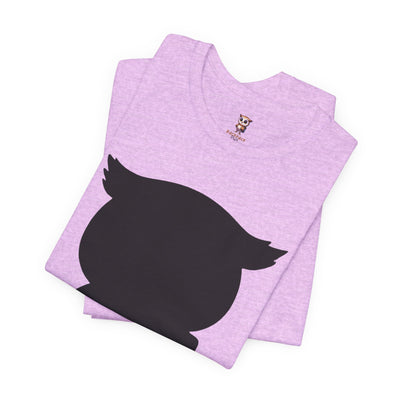 Silueta Búho - Camiseta de manga corta Unisex Jersey