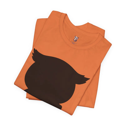 Silueta Búho - Camiseta de manga corta Unisex Jersey