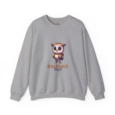 Original Simple Backpack Owl Sudadera unisex con cuello redondo Heavy Blend™