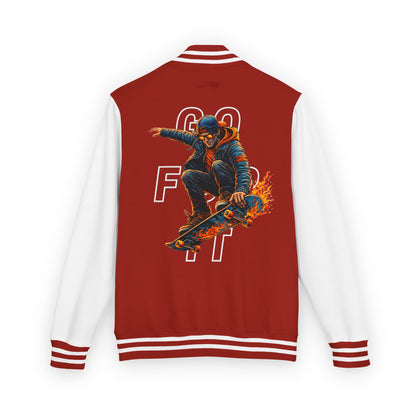 GO FOR IT - Skateboarder Graphic Letterman/Varsity Jacket - Series MMXXVI/I
