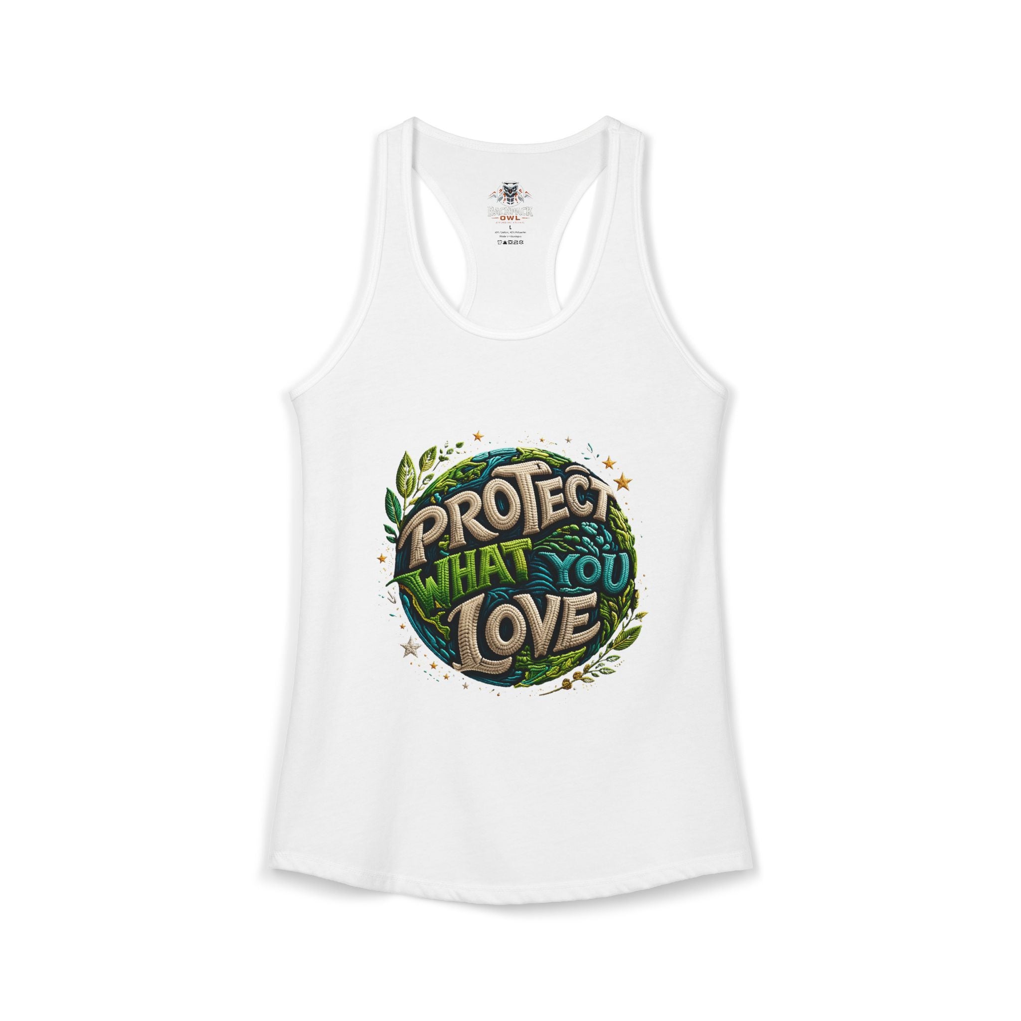 Protect What You Love Graphic Racerback Tank – Series MMXXVI/IV