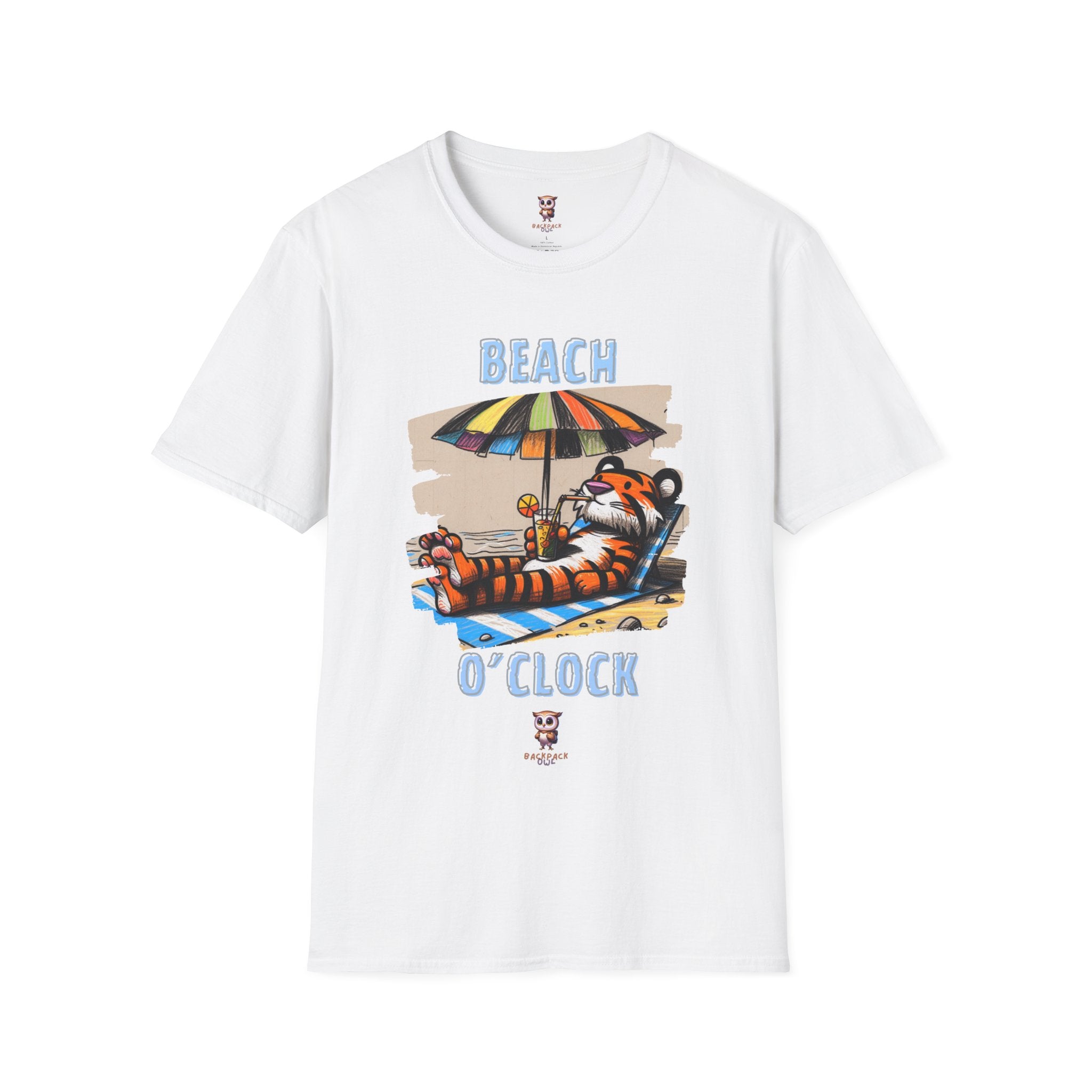 Beach O'Clock - Camiseta unisex de estilo suave