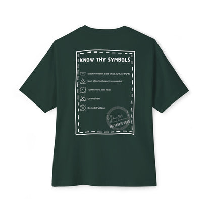 Know Thy Symbols - Unisex Oversized Boxy Tee