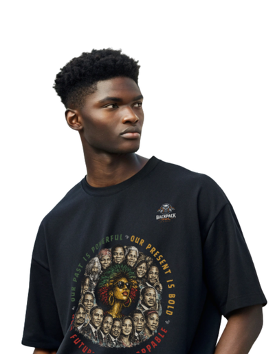 Afro Affirmation Graphic Oversized Boxy Tee – Series MMXXVI/II