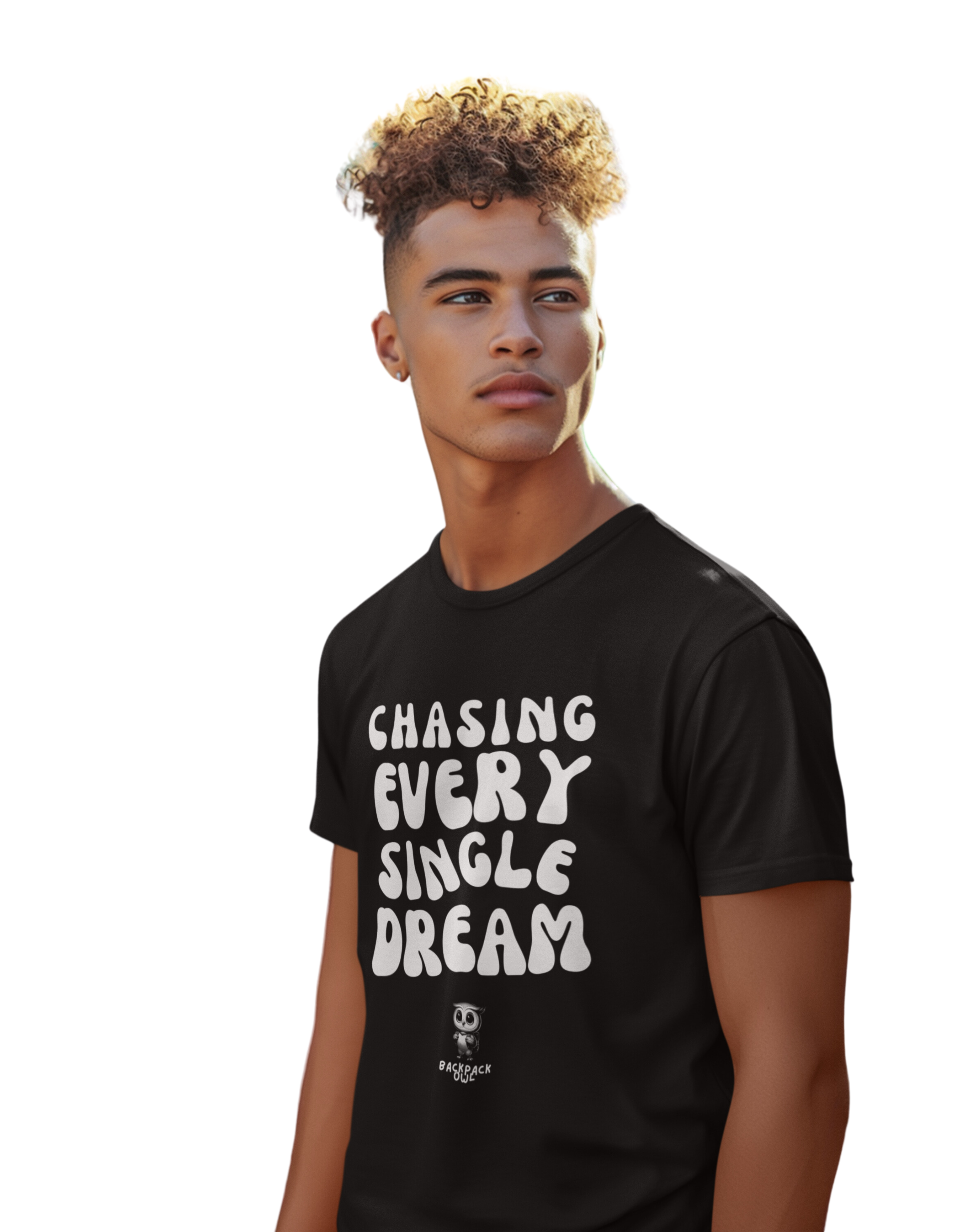 Persiguiendo cada sueño - Camiseta unisex teñida en prenda - Edición monocromática