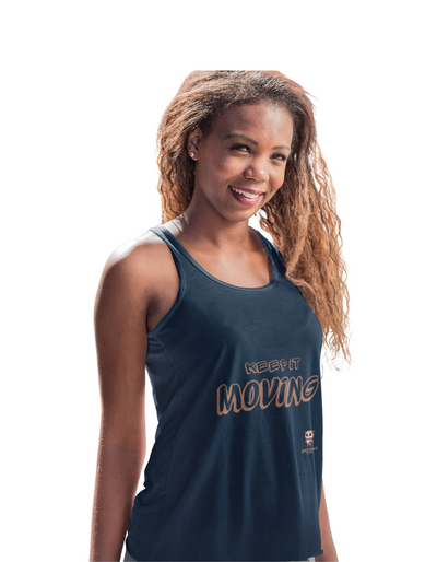 Mantenlo en movimiento - Tanque Racerback