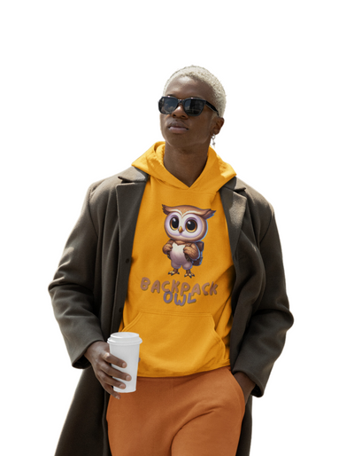 Sudadera con capucha Original Simple Backpack Owl Unisex Heavy Blend™
