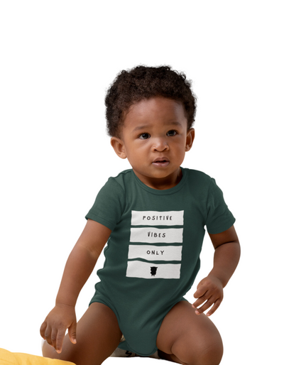 Positive Vibes Only - Body de canalé para bebés y bebés
