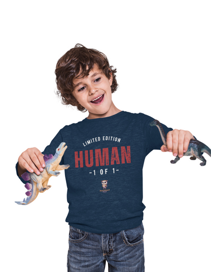 Humano de edición limitada - Camiseta de manga larga para niños pequeños