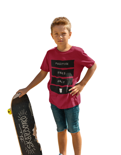 Positive Vibes Only - Kids Softstyle Tee